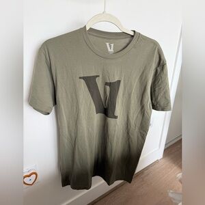 Vuori Olive Green Logo Tee.